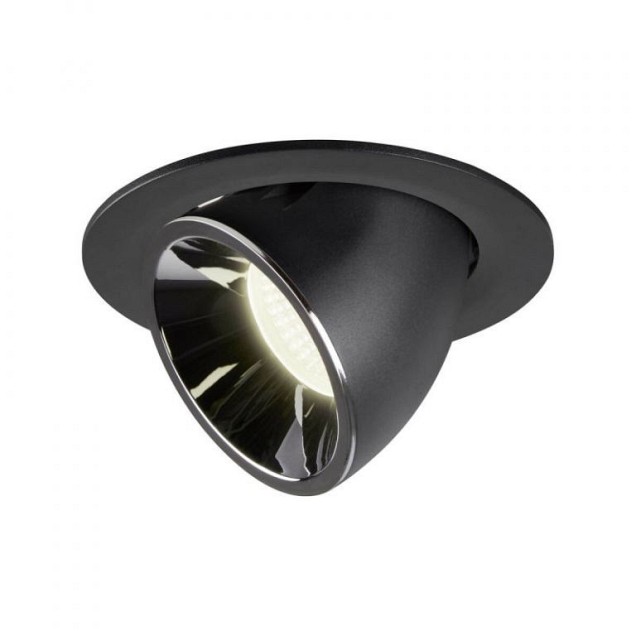 NUMINOS GIMBLE L zwart/chroom 1xLED 4000K 55° (uitlopend 2025) ~