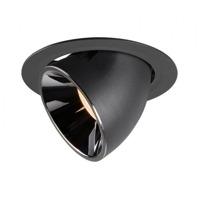 NUMINOS GIMBLE XL zwart/chroom 1xLED 2700K 20° (uitlopend 2025) ~