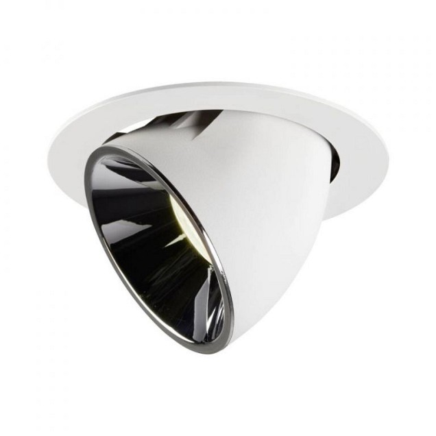 NUMINOS GIMBLE XL wit/chroom 1xLED 4000K 55° (uitlopend 2025) ~