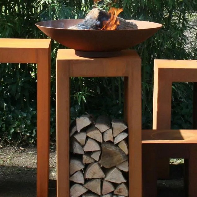 CorTen sokkel (LxBxH) 50x50x120 cm. (2 mm.) ~