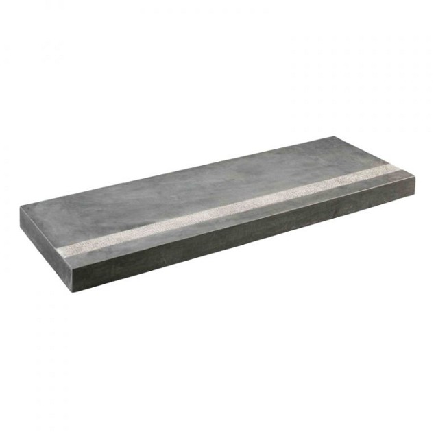 Opsluitband Spotted Bluestone gezoet met facet 100x30x5 cm + 1 zijde anti slip