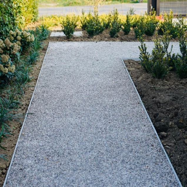 Grindmat ECCO - splitplaat grijs met vliesdoek 120x80x2 cm. OP=OP