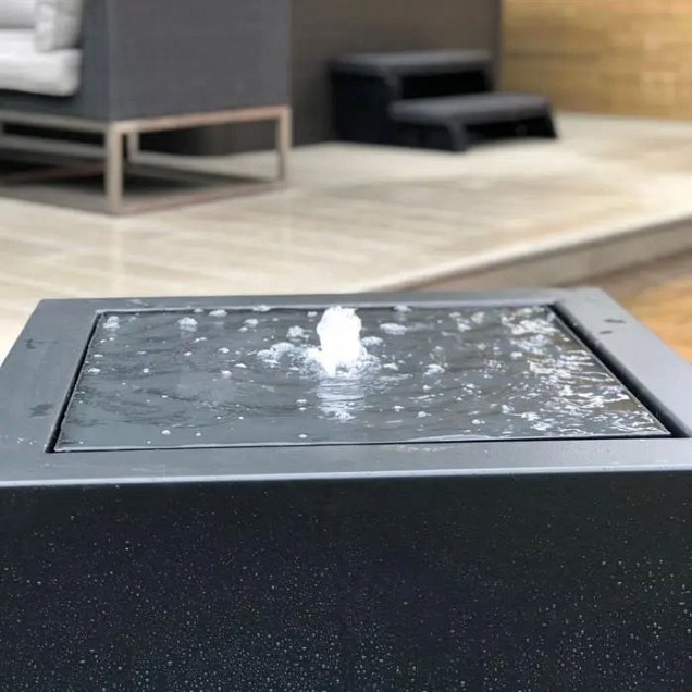 Aluminium watertafel (LxBxH) 400x100x40 cm. (3 mm.) ~
