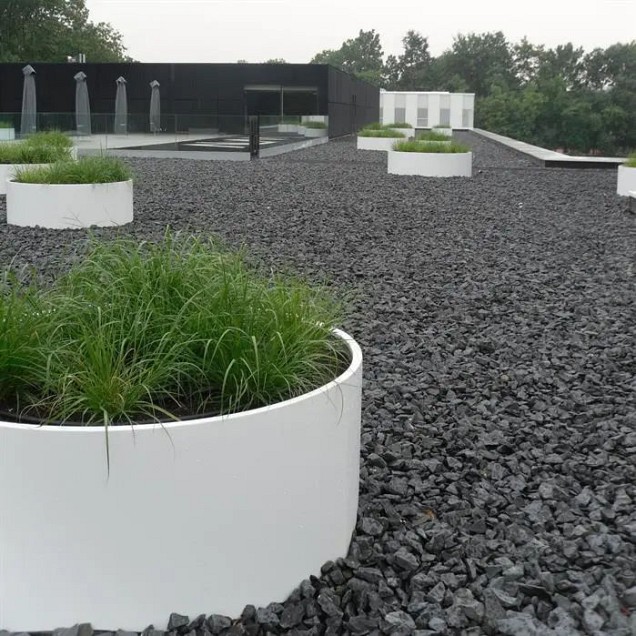 Ronde aluminium plantenbak zonder bodem (ØxH) Ø200x60 cm. (3 mm.) ~