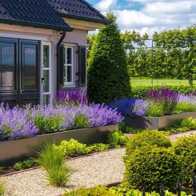 Aluminium keerwand 50 cm. recht 100 cm. (4 mm.) ~