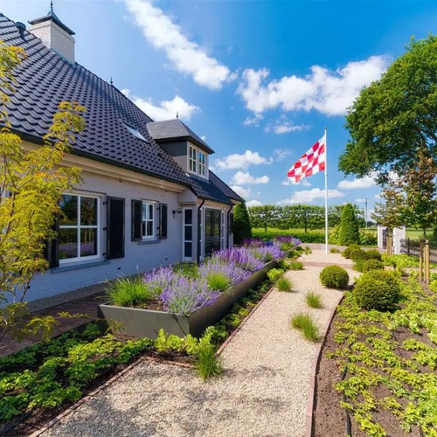 Aluminium keerwand 50 cm. buitenhoek 100 cm. (4 mm.) ~