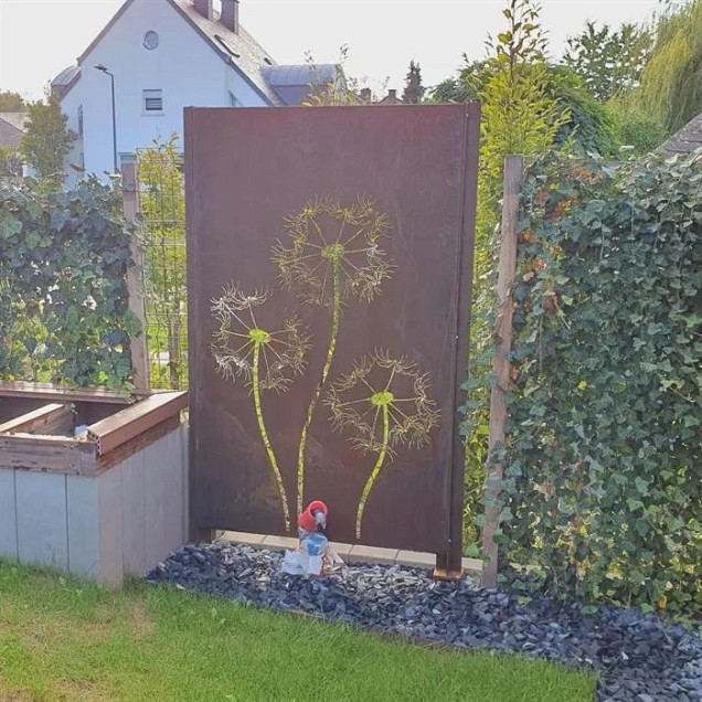 CorTen paneel natuur 5 (BxDxH) 110x5x180 cm. (2 mm.) ~