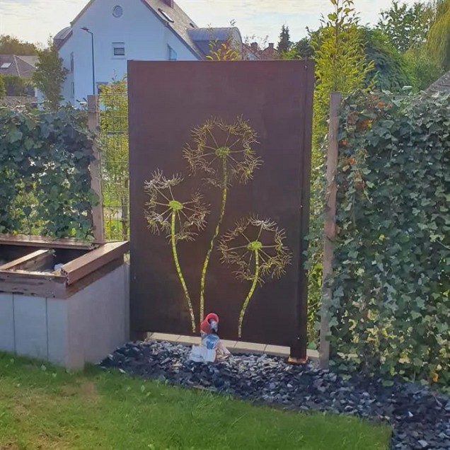 CorTen paneel natuur 5 (BxDxH) 110x5x180 cm. (2 mm.) ~