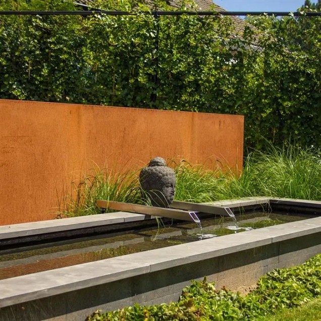 CorTen wand (BxDxH) 400x15x200 cm. (2 mm.) ~