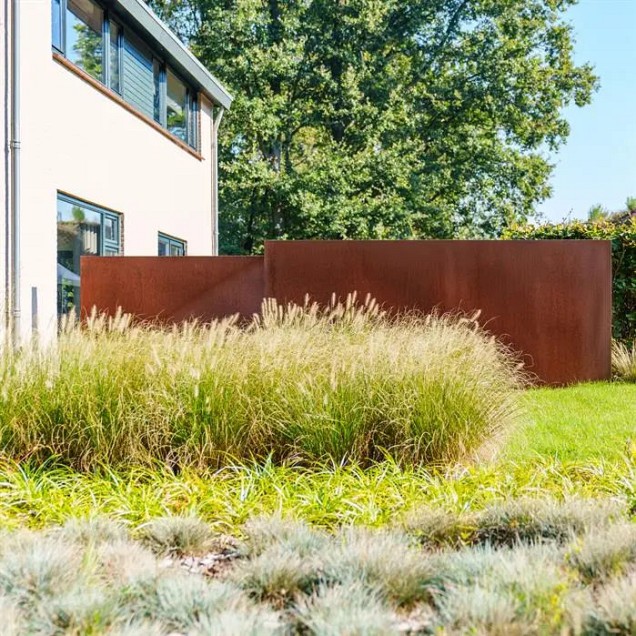 CorTen wand (BxDxH) 200x15x80 cm. (2 mm.) ~