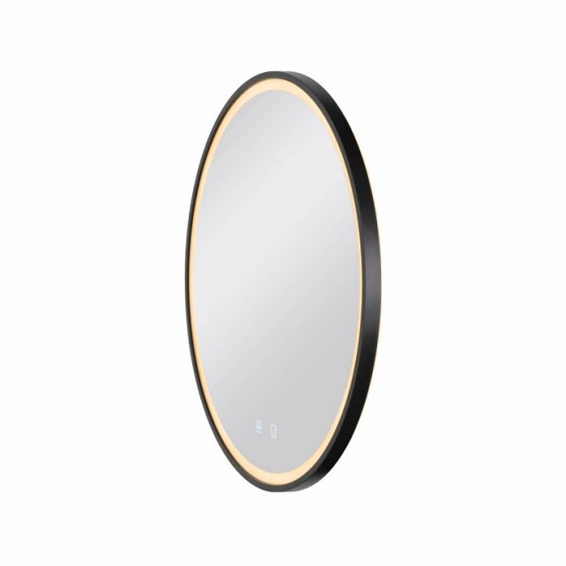 TRUKKO 60 Spiegel chrm/zwart 1xLED 3000/4000/6500K ~