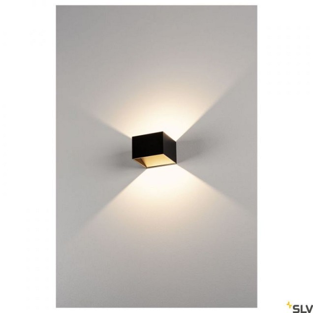 LOGS IN zwart/goud 1xLED 3000K ~