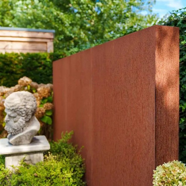 CorTen wand (BxDxH) 150x15x200 cm. (2 mm.) ~