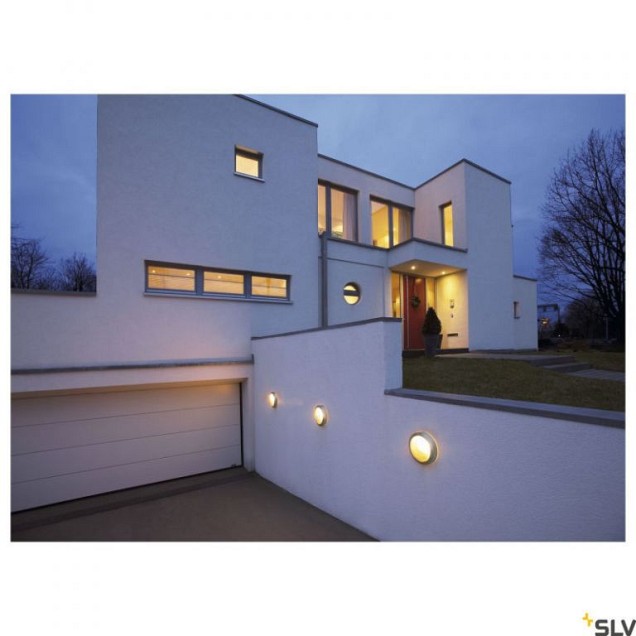 BULAN zilvergrijs/glas gesatineerd 1xE14 ~