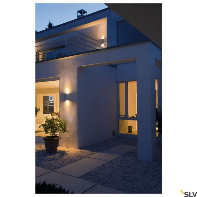 THEO UP-DOWN OUT zilvergrijs 2xGU10 ~