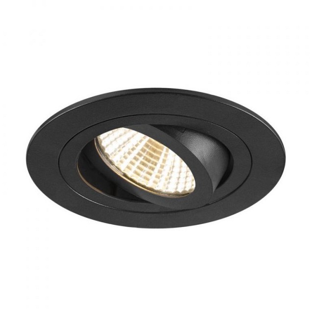 NEW TRIA 75 rond zwart 1xLED 3000K 38° ~