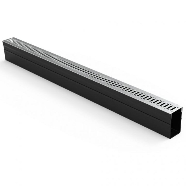 Gardendrain RVS-Inox Viking Line los rooster 100x6,5x10 cm. ~