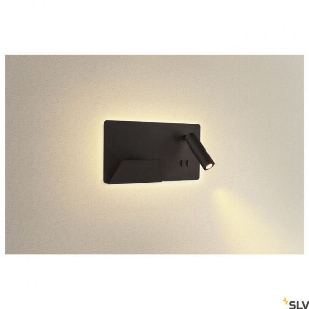 SOMNILA SPOT zwart links 1xLED 3000K ~