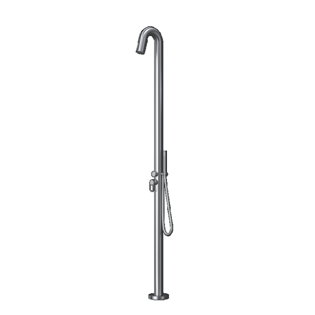 Velum design buiten douche koud-warm met handdouche ~