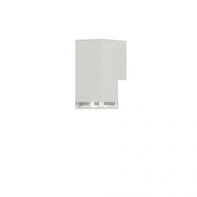 Pollux 230V wandarmatuur downspot flush 23.5cm single strip, GU10, max 1x 7W ~