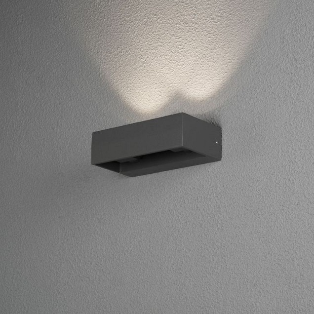 Konstsmide Monza 7858 Wandlamp Antra 2 x 6 W POWERLED~