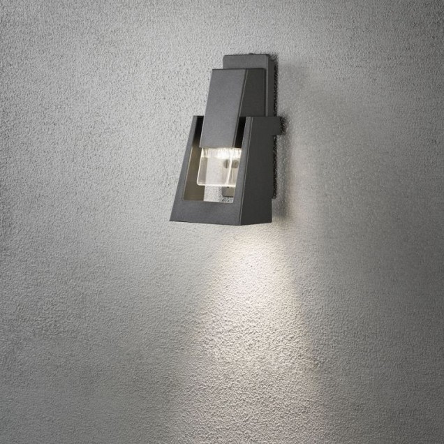 Potenza 230V wandarmatuur flush downspot 27cm, GU10, max 6W ~