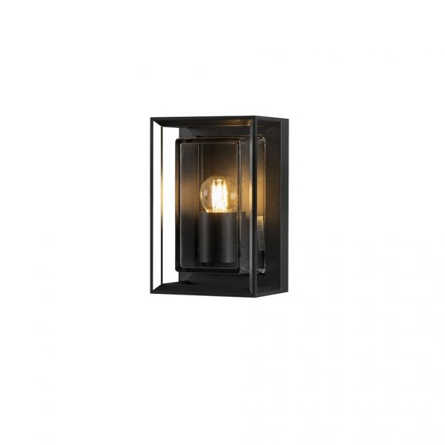 Brindisi wandlamp 230V, 13x20cm, E27 transparant glas, max 1x 20W ~