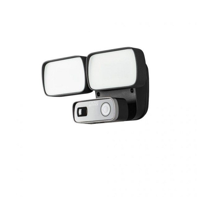 PowerLED App controlled Smartlight Twin Floodlight camera 230V/2x 12W/5000K 28.3x13cm met instelbare stralingshoek en bewegingsmelder ~