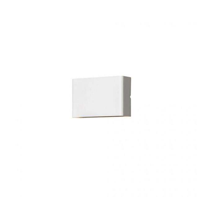 Chieri PowerLED 230V wandarmatuur flush double four 11x17cm, 2x 3W ~