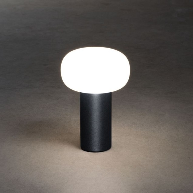Antibes, draadloze USB oplaadbare LED lounge/tafellamp, USB laadkabel, touch dimmer, 2700/3000/4000K+7 kleuren RGB ~