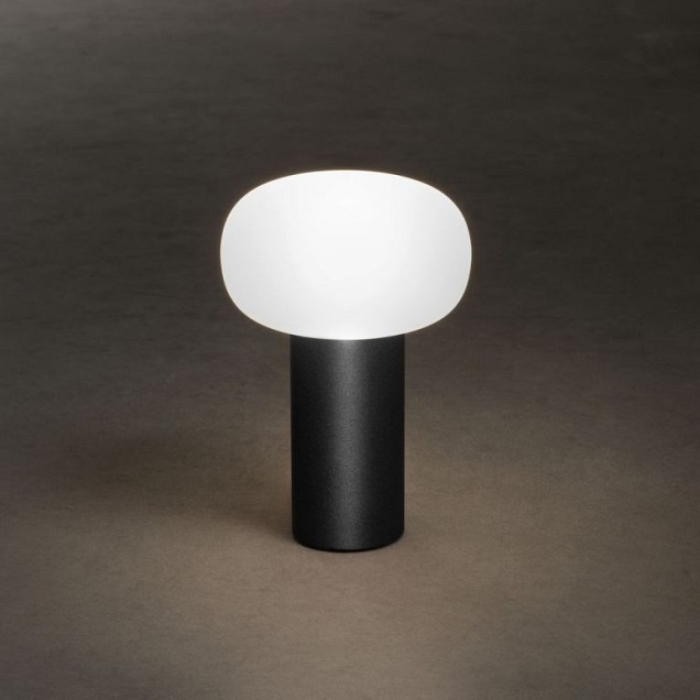 Antibes, draadloze USB oplaadbare LED lounge/tafellamp, USB laadkabel, touch dimmer, 2700/3000/4000K+7 kleuren RGB ~