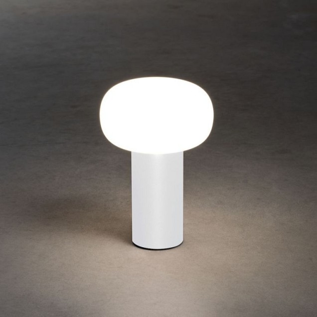 Antibes, draadloze USB oplaadbare LED lounge/tafellamp, USB laadkabel, touch dimmer, 2700/3000/4000K+7 kleuren RGB ~