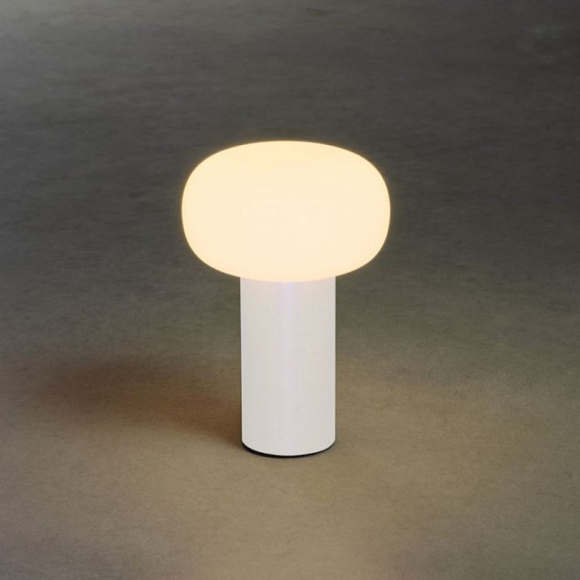 Antibes, draadloze USB oplaadbare LED lounge/tafellamp, USB laadkabel, touch dimmer, 2700/3000/4000K+7 kleuren RGB ~