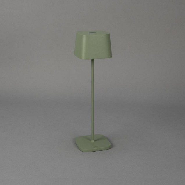 Capri draadloze USB oplaadbare LED lounge/tafellamp vierkant 37cm, IP54, docking station, USB laadkabel, touch dimmer en switch, 2700K of 3000K, 10 LED (extra)warmwit, Lithium batterij, laadtijd 6u, 9u licht op 100%, 20u op 50% ~