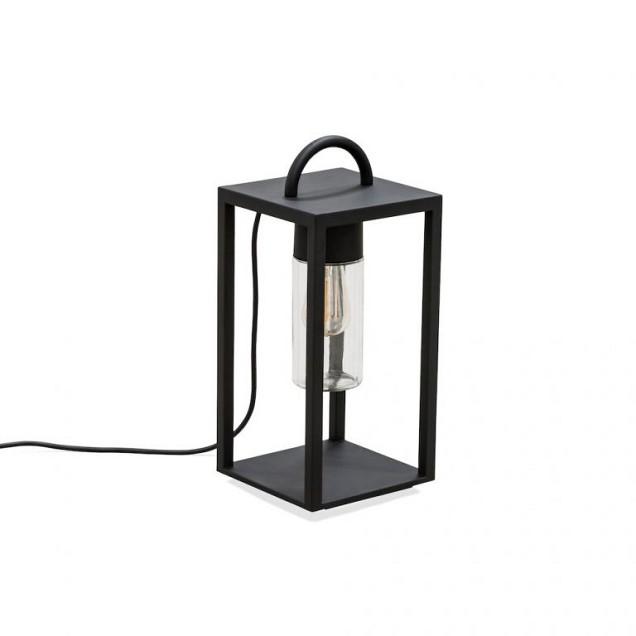 Bologna Lounge 230V terraslantaarn 45.5cm, 5m aansluitsnoer, E27 max 40W, transparant glas ~