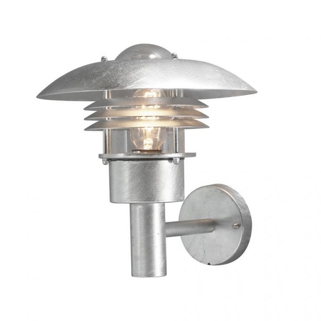 Modena 230V wandarmatuur opwaarts double lamel 29cm, E 27 max 60W ~