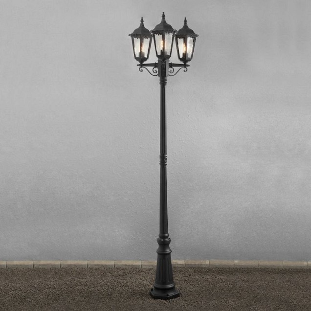Firenze 230V staand armatuur 3-lichts 220cm, E27 max 3x 100W ~