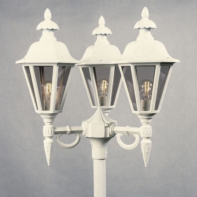 Pallas 230V staand armatuur 3-lichts 63cm excl paal, E27 max 3x 100W ~