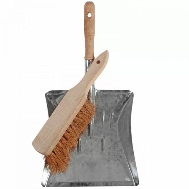 Stoffer en blik country met stoffer ~