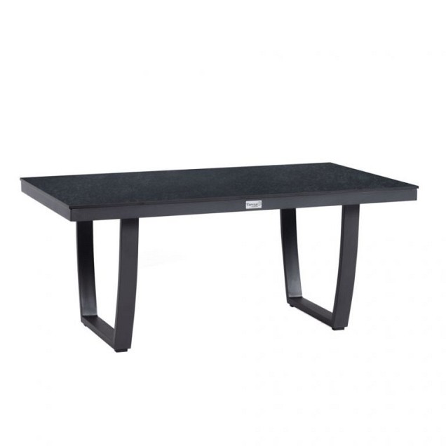 Valencia Table Trespa Graphite 105x60x45 cm. ~