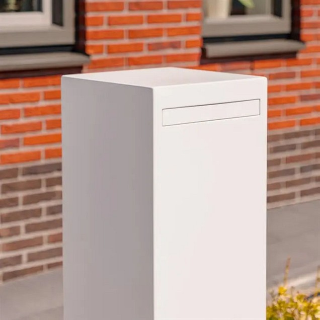Staande brievenbus Nox aluminium 120x35x35 cm. ~