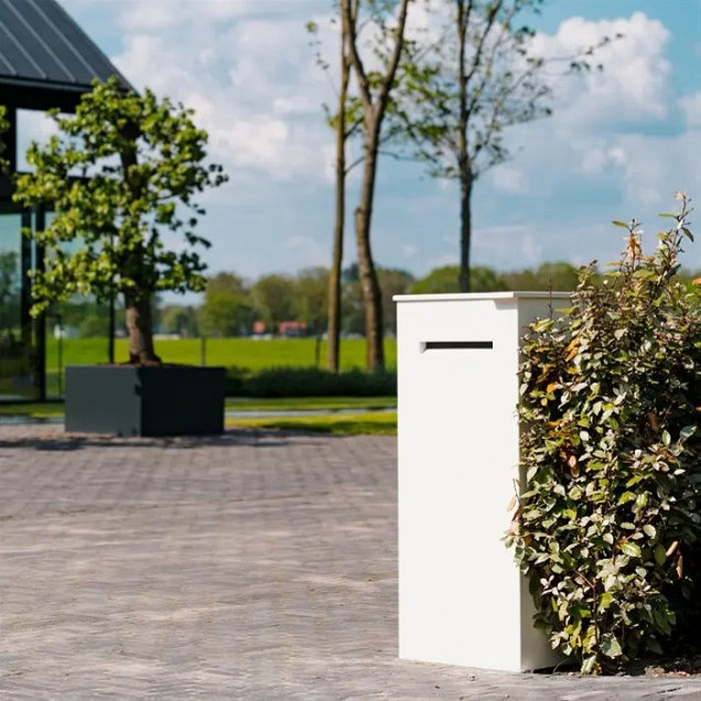 Staande brievenbus Case aluminium 120x50x40 cm. ~