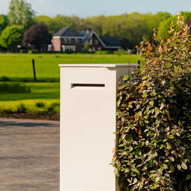 Staande brievenbus Case aluminium 120x50x40 cm. ~
