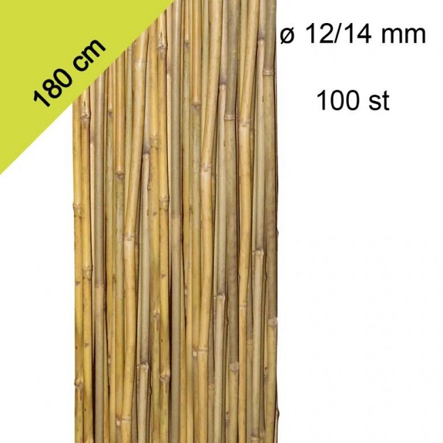Tonkinstokken ø 12/14 mm x 180 cm 100 stuks ~