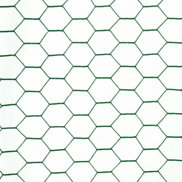 TTX Zeskant geplast. Groen 500x25x1,0mm 10 mtr ~