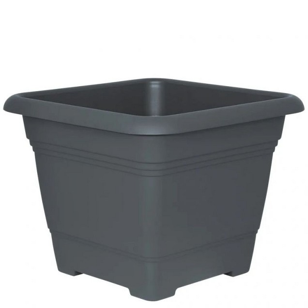 Bloempot Nora 40x40cm antraciet ~