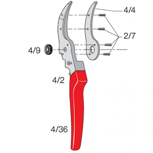 Felco handvat Felco 4 ondergreep 4/36 ~