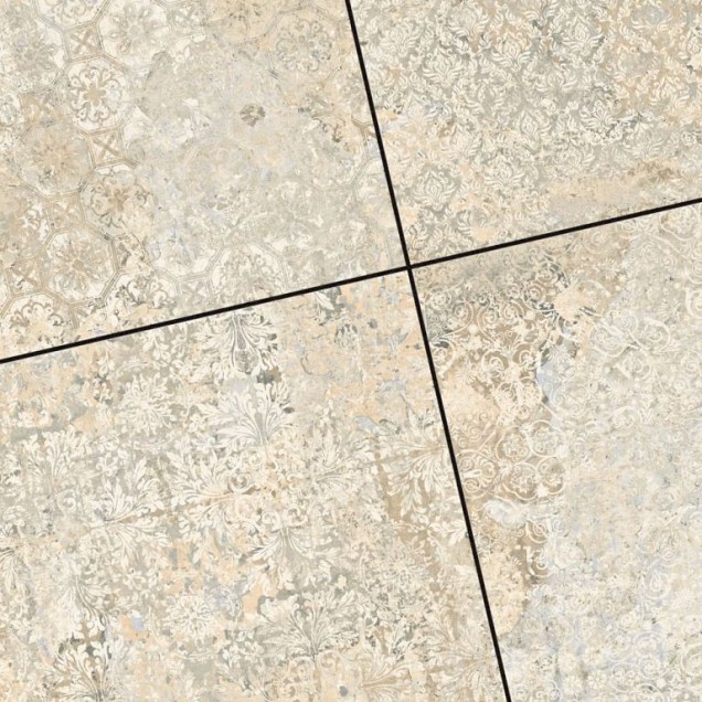 Cerasun Catania Decor Beige 60x60x4 cm. ~