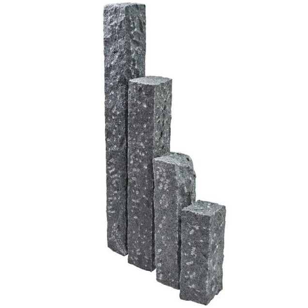 Donker grijs graniet G654 palissade bekapt 150x12x12 cm. ~