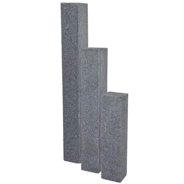 Donker grijs graniet G654 stapelblok gevlamd 100x12x12 cm. ~